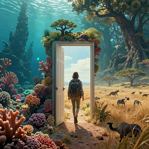 Surreal Multi-Biome Portal Adventure