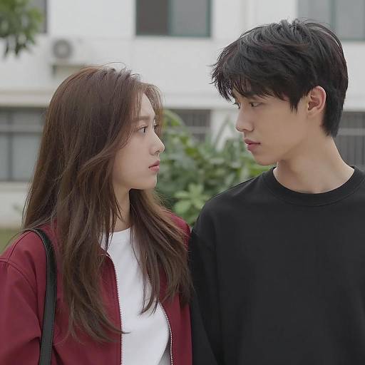 Young Couple in Soft Daylight Portrait