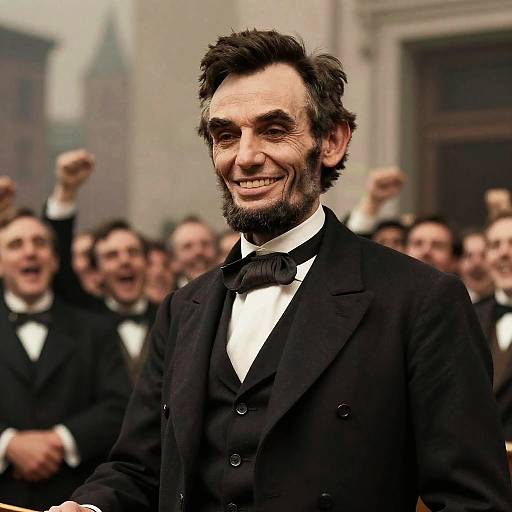 Lincoln Laughing During Speech