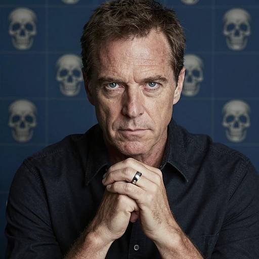 Intense Portrait of a Middle-Aged Man