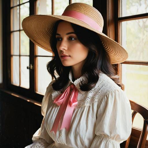Elegant Portrait of a Woman in Hat