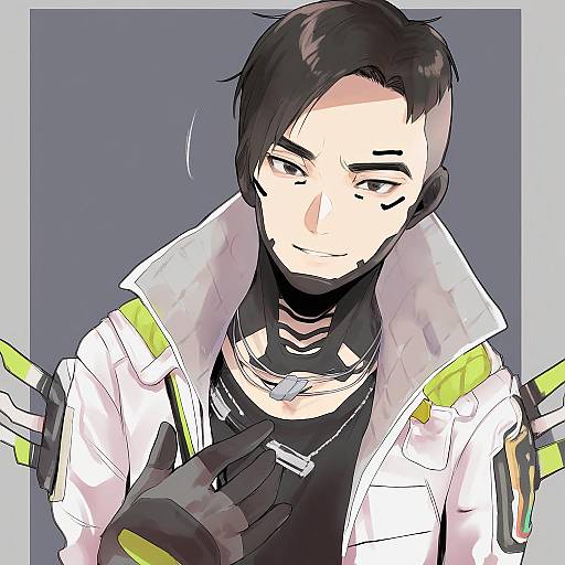 Illustration of Crypto (apex legends), apex legends in the style of Tomozero
