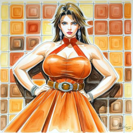 Stylish Girl in Trigun Inspired Dress