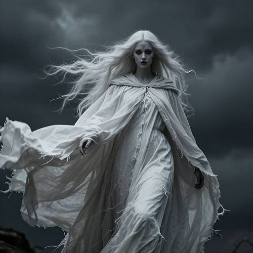 Ethereal Banshee in Stormy Night