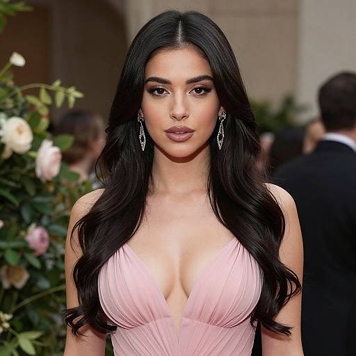 Elegant Pink Engagement Party Dress