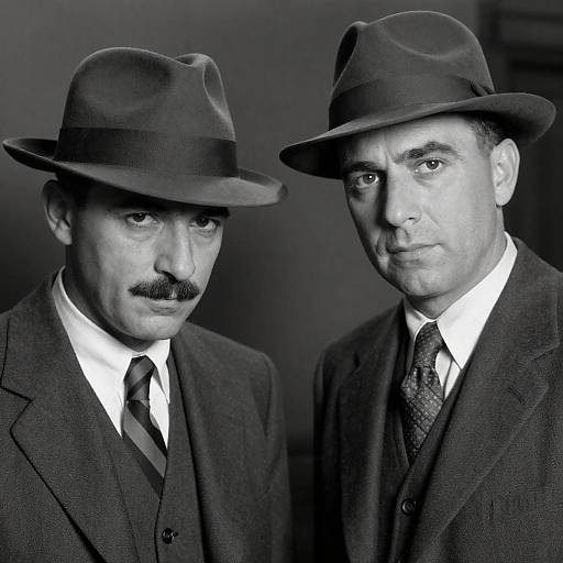1940s Men in Suits and Fedoras