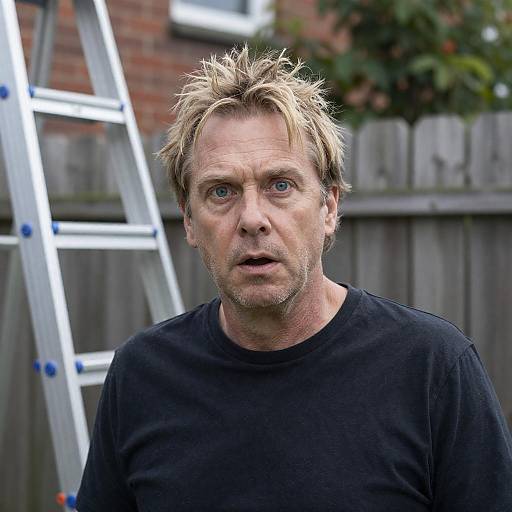 Surprised Man in Urban Setting