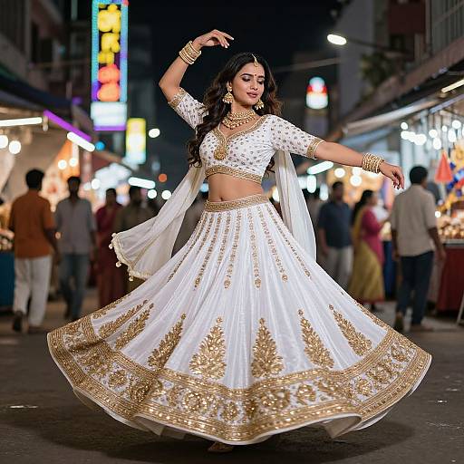 Bollywood Actress Dancing in Lehenga
