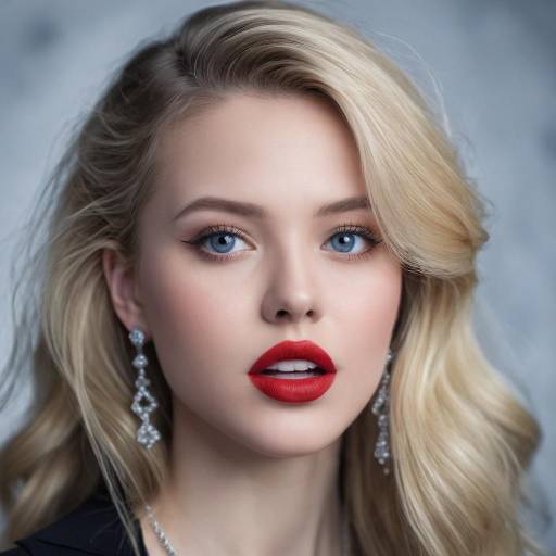 Realistic Portrait of a Girl with Jewelry