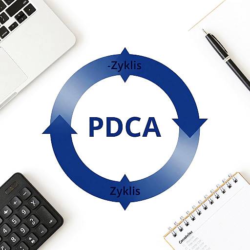 Elegant PDCA Cycle Flowchart Design