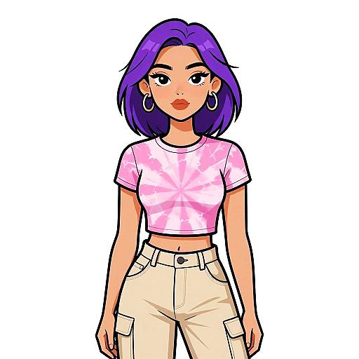 Casual Street Style Woman Portrait