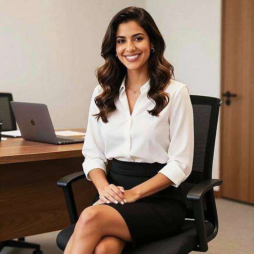 Professional Latina Woman in Office