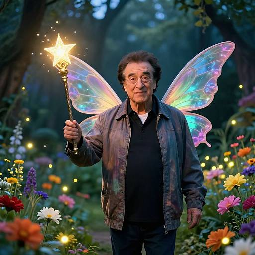 Danny Devito Fairy in Mystical Garden