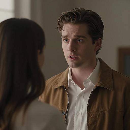 Intimate Encounter in Dim Lighting