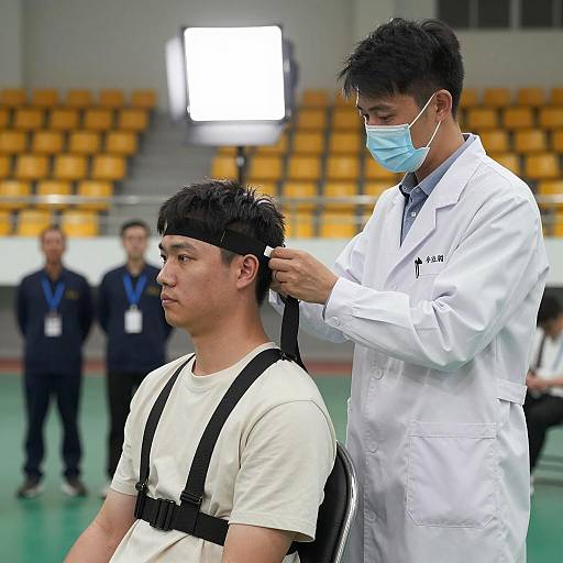 Laboratory Interaction with Headgear Adjustment