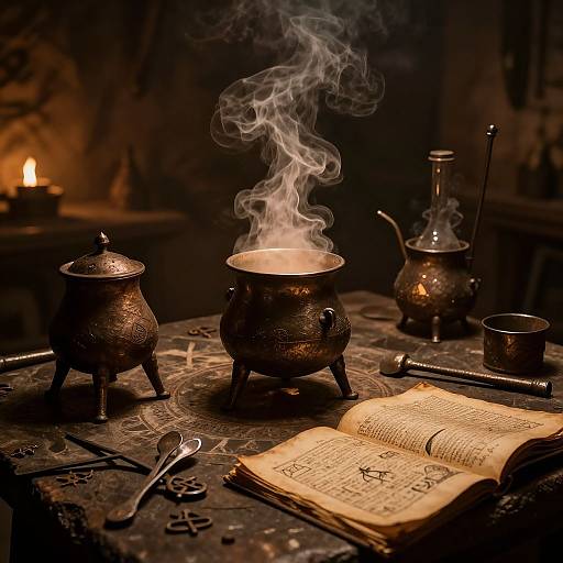 Medieval Alchemy Lab Atmosphere