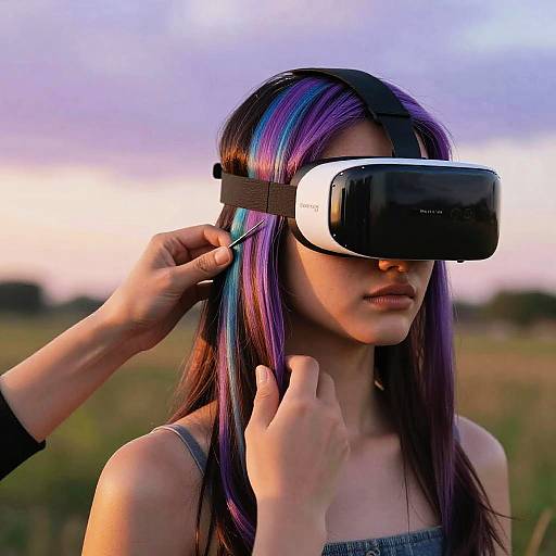 Augmented Reality Hair Color Change