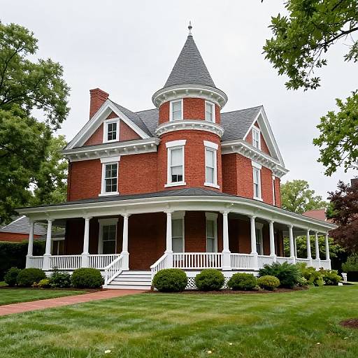 Victorian Red Brick House with Turret