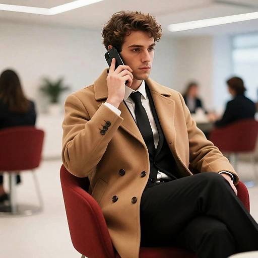Stylish Man in Modern Office Setting