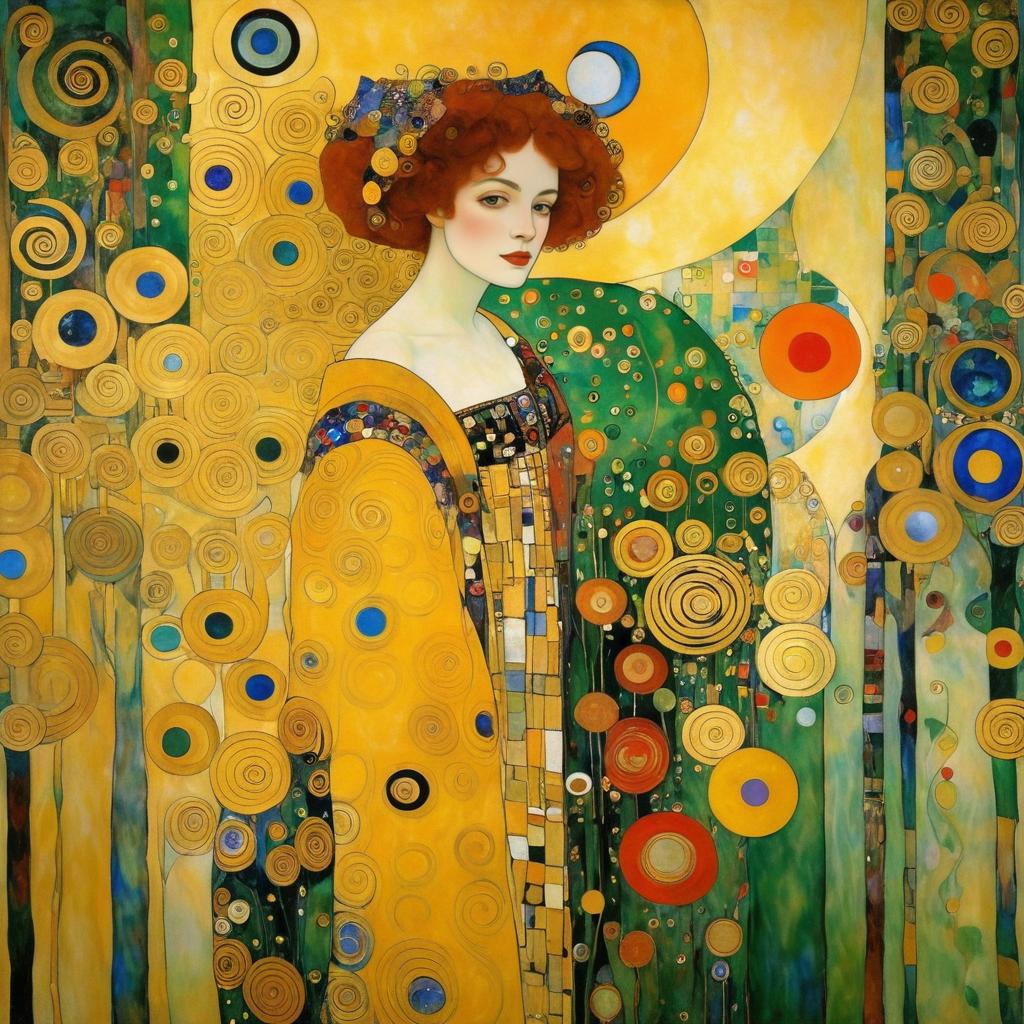 Surreal Dreamscapes in Klimt's Style