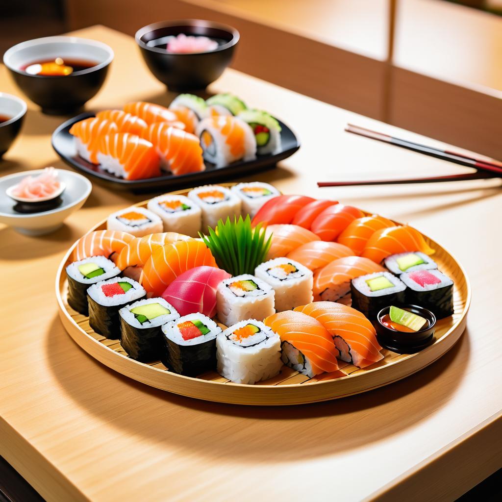 Stunning Sushi Platter Photography