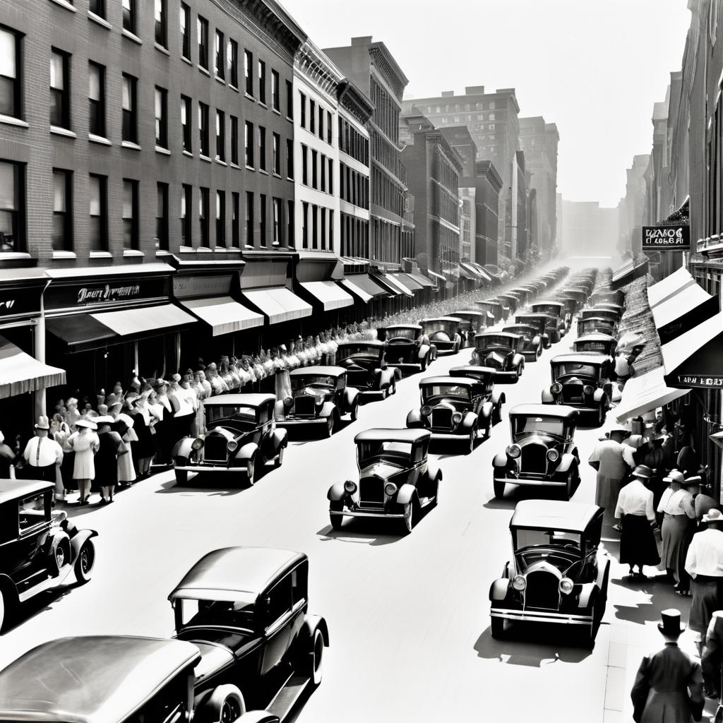 Vibrant 1920s Weekend Scenes