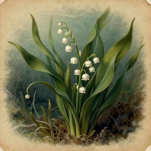 Detailed Parchment Drawing of Kayra Lily