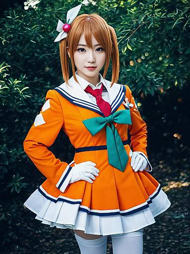 Realistic Honoka Kousaka Cosplay Photo