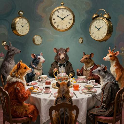 Surreal Anthropomorphic Tea Party