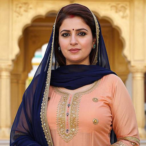 Vibrant Portrait of Punjabi Woman