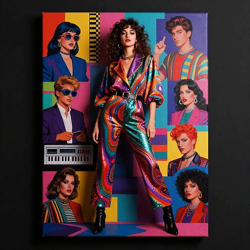 Vibrant Neo-Pop Androgynous Fashion