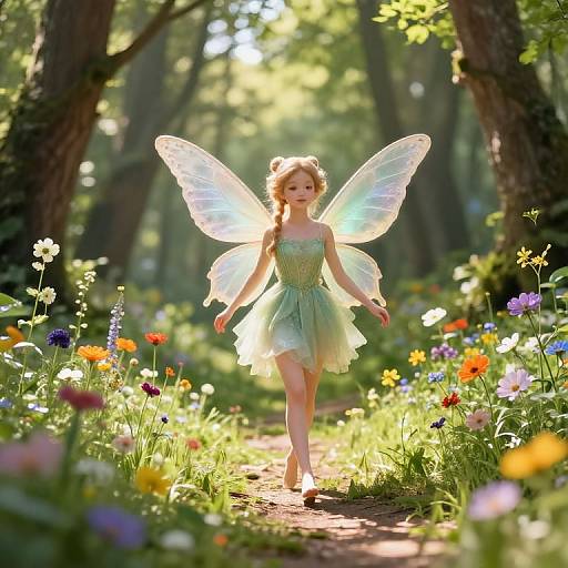 Whimsical Fairy Tale Forest Path