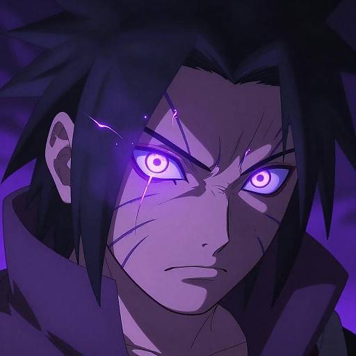 Sasuke Curse Mark Glowing Eye