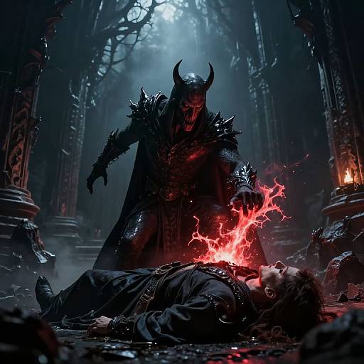 Dark Sorcerer Draining Life Force