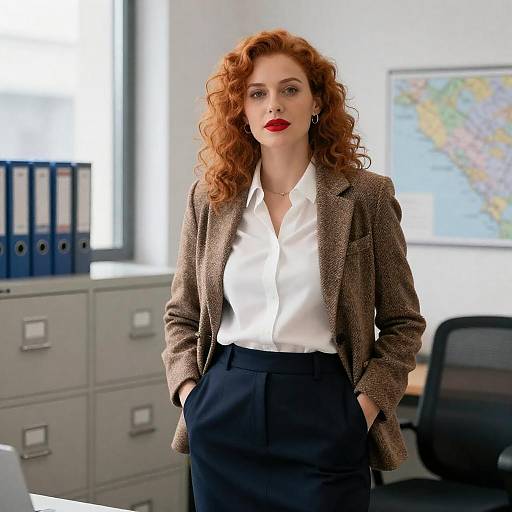 Professional Woman in Office Setting