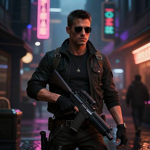 Neon Bazaar: Mercenary in Shadowed Politics