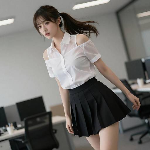 Young Woman in Office Wear
