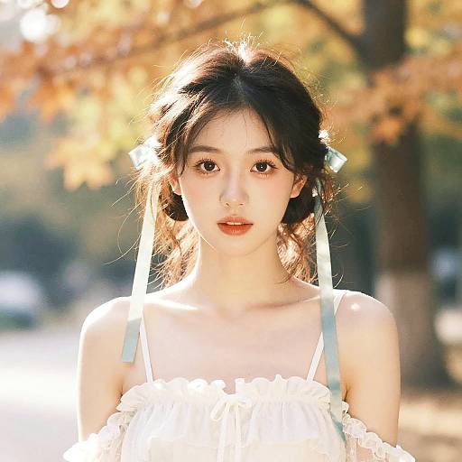 Luminous Watercolor Portrait of a Woman