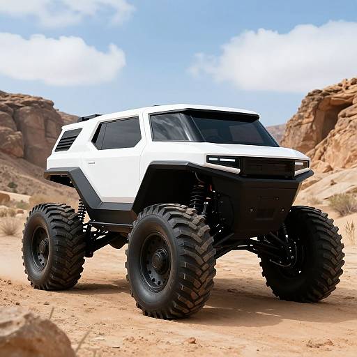 Futuristic Off-Road Desert Rover