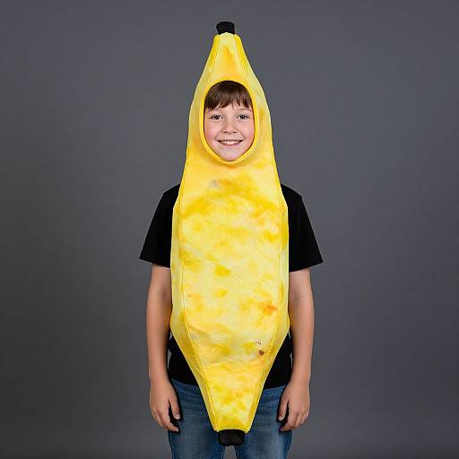 Boy in Yellow Banana Costume