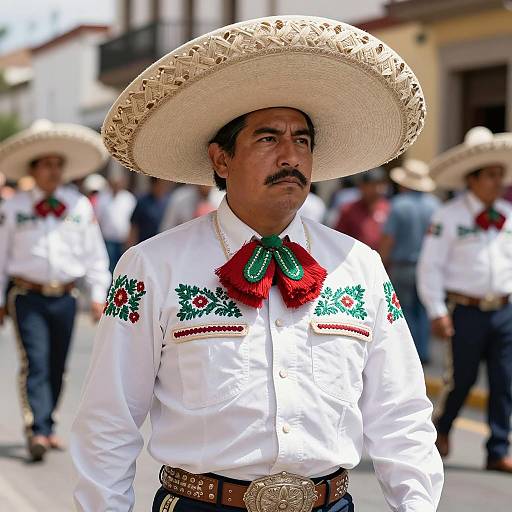 Vibrant Mexican National Costume Portrait
