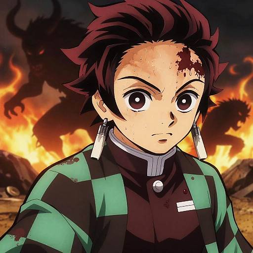 Intense Demon Slayer Battlefield Close-Up