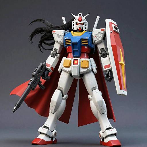 RX-78 Mecha Girl Full-Body Portrait