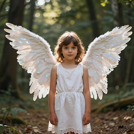 Delicate Angel Wings Photo Edit