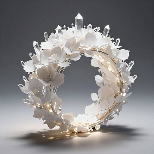 Ethereal Paper Petals to Crystalline Spires