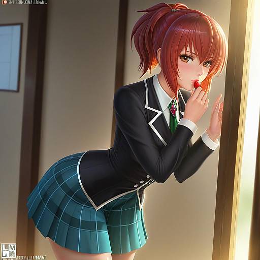 Illustration of Aoi nagisa, strawberry panic! in the style of Limgae