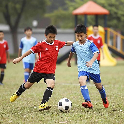 Energetic Kids Soccer Game