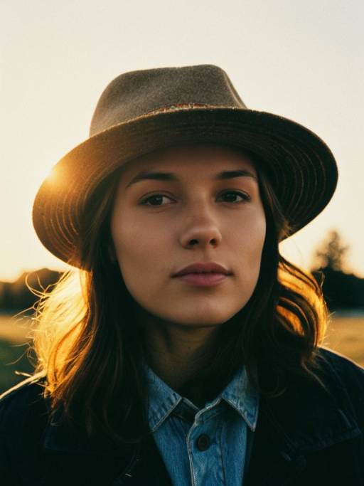 Photorealistic Outdoor Portrait with Hat