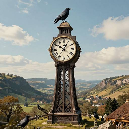 Whispering Crows Clock Tower