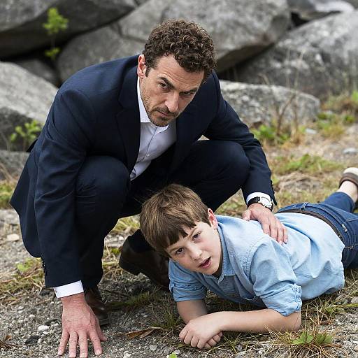 Emotive Outdoor Portrait of Two Figures